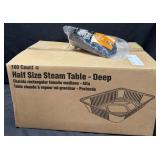 100ct. Box of Half-Size Deep Steam Table Pans