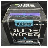 400ct. Box of XL Flushable Dude Wipes