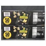 100-5/8 oz bags of Smartfood white cheddar