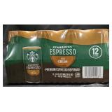 Starbucks Espresso and Cream 12 pack 6.5oz cans