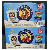 80-.5 oz bags of Pirateï¿½s Booty, aged white