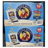 80-.5 oz bags of Pirateï¿½s Booty, aged white