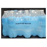 True Clear purified water 24 pack 16oz bottles