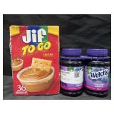 36 Jif to go creamy peanut butter cups & 2-30 oz
