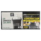 220-50 gal. Commercial can liners & 42-42 gal