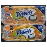 30 Mega Rolls Super Premium Paper Towels