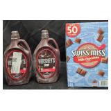 2- Hershey's chocolate syrup 48oz each. Swiss