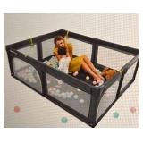 New in Box- Baby Playpen, XL, Grey.