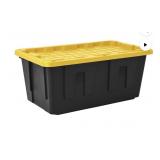 40 Gallon Heavy-Duty Black and Yellow Storage