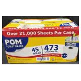 45ct. Box of Individually Wrapped POM Toilet