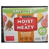 Purina moist and meaty dog food 60 count pouches