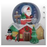 9ï¿½ Pre-Lit Inflatable Snow Globe, UNTESTED, OUT