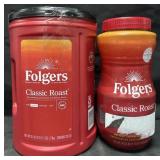 43.5 oz Folgers classic roast coffee & 1 lb