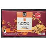 100-.4 oz Colombian medium-dark roast coffee