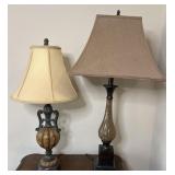 2 decorator table lamps 28'-33' high