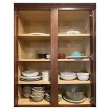 Contents of upper kitchen cabinets