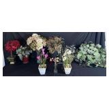 Group of faux flowers