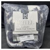 Hotel Premier Collection luxury faux fur throw,