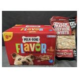 8 lbs Milk Bones dog bones & 18.75 oz chicken