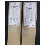 2- Faux Wood blind. 35'x60'