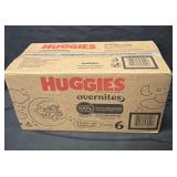 84ct. Box of Huggies Overnites Size 6 Diapers