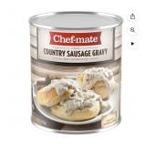2 Chef-mate Country Sausage Gravy, 105 oz, exp