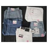 Women's size 6 jeans. Wide leg, cropped. New w/