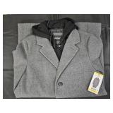 Men's size Medium DKNY hooded fashion coat. New
