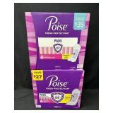 2- 128ct. Boxes of Poise Fresh Protection Pads,