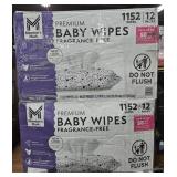 4- Premium Baby Wipes 1152 count each box