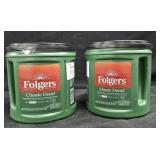 2- Folgers Decaf coffee 28.8oz each