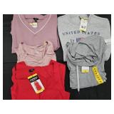Women's size Medium shirts and sweatshirts. New