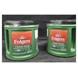 2- Folgers Decaf coffee 28.8oz each