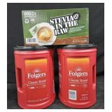 2- Folgers Classic Roast coffee 43.5oz each.