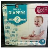 196ct. Box of Premium Size 2 Diapers