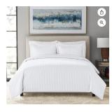 700-Thread-Count Striped Egyptian Cotton Duvet