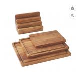 Mark 4-Piece Acacia Wood Cutting Board Set