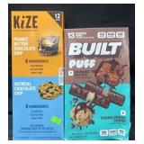 6-1.6oz & 6-1.5oz Kize bars, 7-40g & 6-44g Built