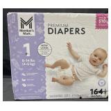 164 premium size 1 diapers