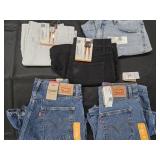 Women's size 12 Levi's jean shorts and other jean