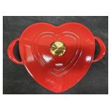 Tramontina 3Qt Heart shaped enameled Dutch oven.