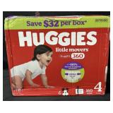 160ct. Box of Huggies Little Movers Size 4