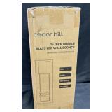 CedarHill 14in. Bubble Glass LED Wall Sconce