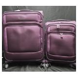 Samsonite Rolling luggage w/ carry on. Purple