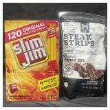 120-.28oz Slim Jim snack sticks & 12 oz Steak