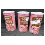 3- 82.5oz. Canisters of Country Time Pink