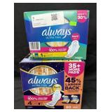 80ct. Box of Always Ultra Thin Size 4 Pads