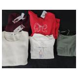 Women's size X-Large sweaters, and active dress.