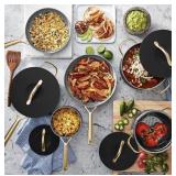 11-Piece Modern Ceramic Cookware Set, Sealed