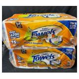 2- 15ct. Bags of Super Premium Paper Towel Rolls